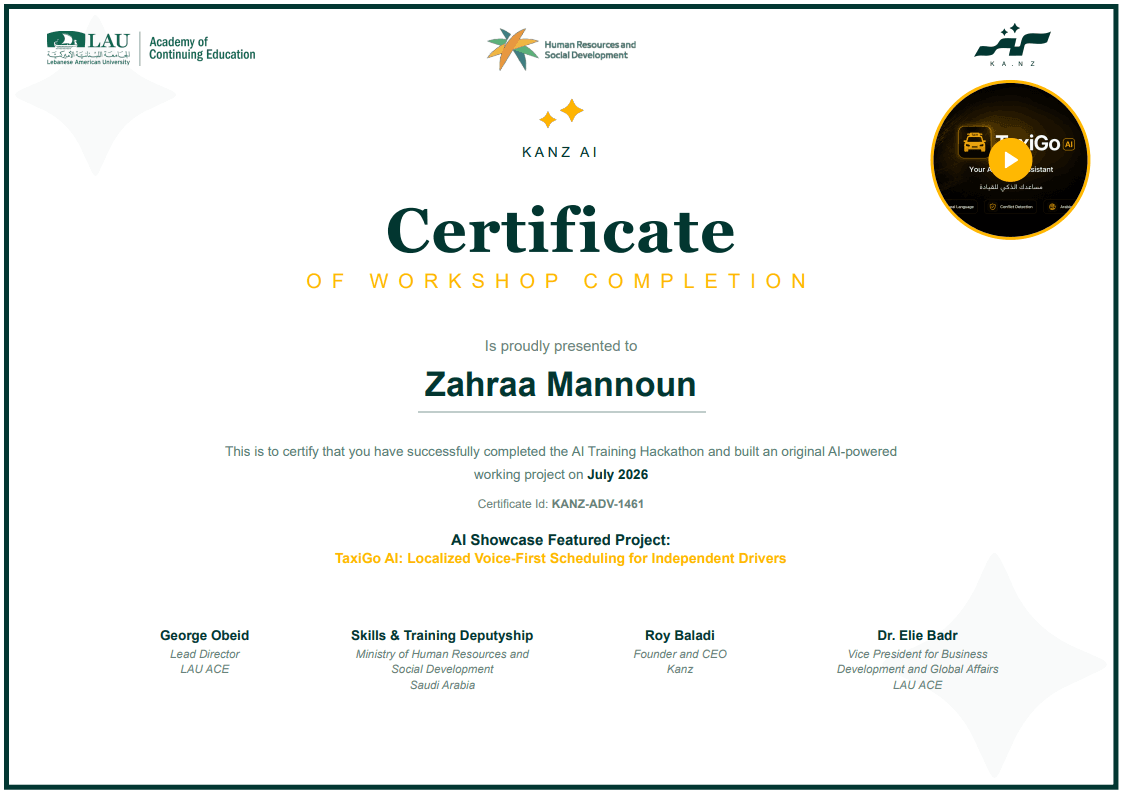 Certificate 1