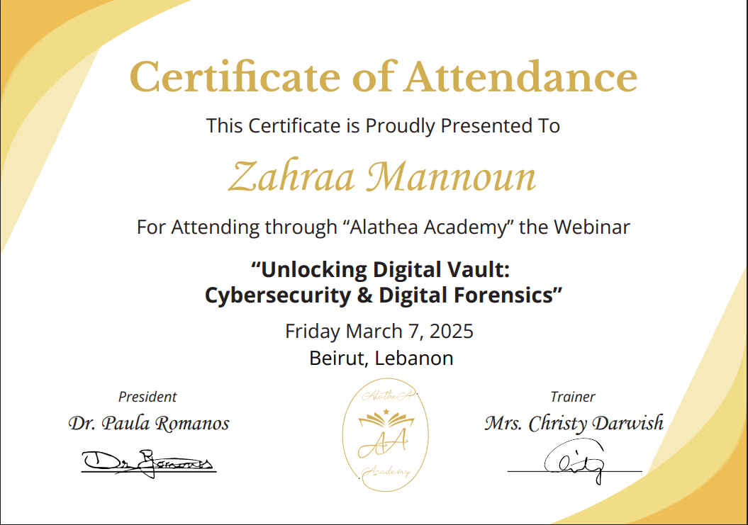Certificate 2