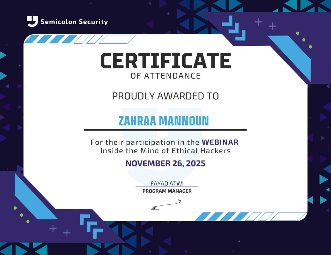 Certificate 3